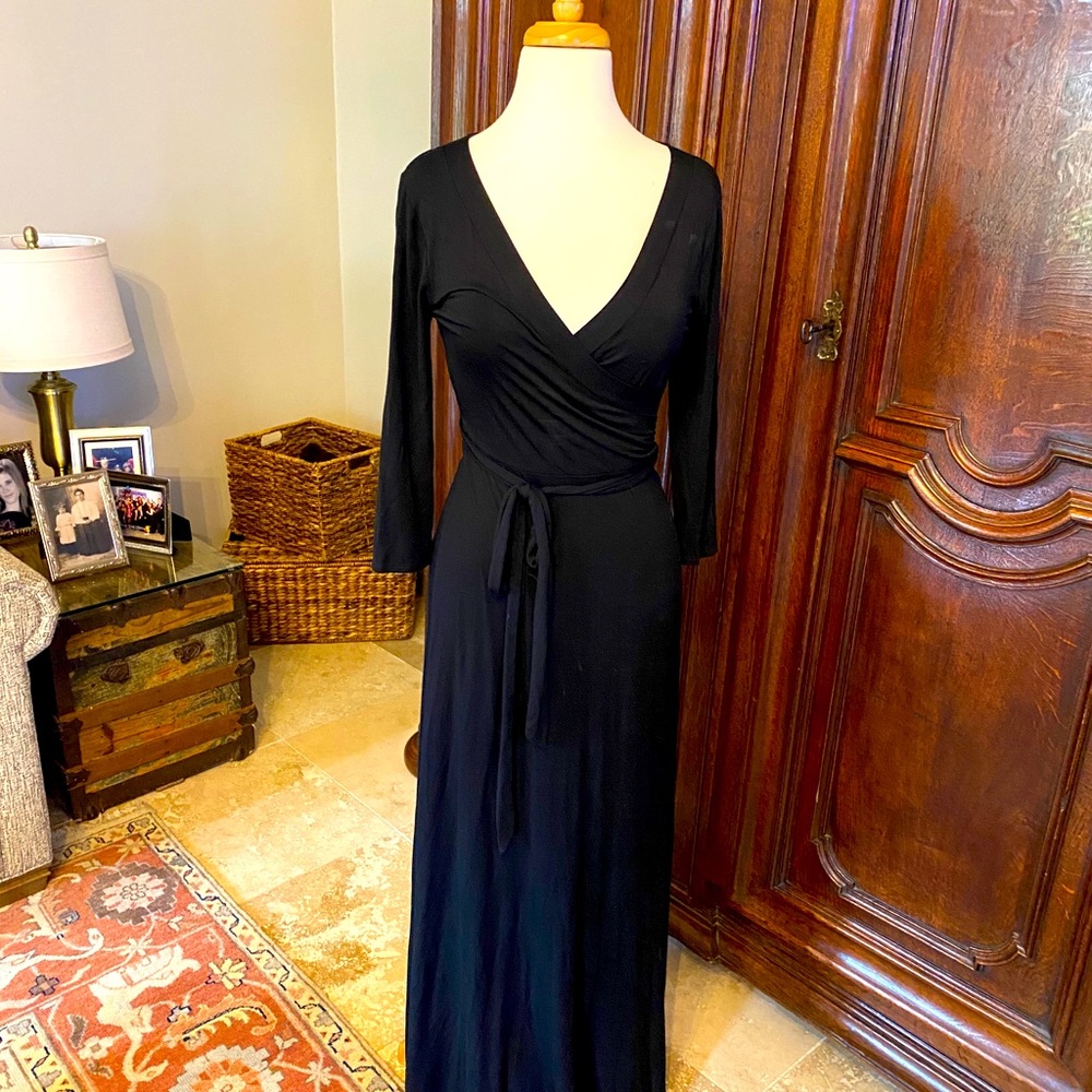 Black maxi dress